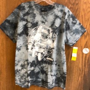 NASA MAN THE MOON tie dye shirt sleeve Tshirt